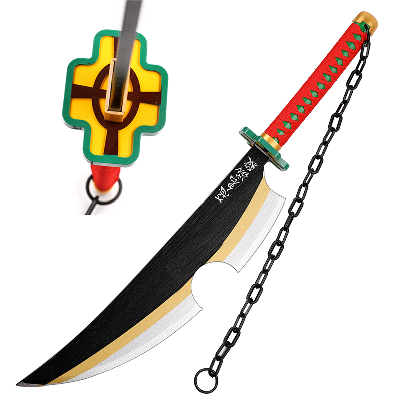 Demon Slayer Tengen Uzui Nichirin Blade Wooden Sword - Buy wooden sword ...